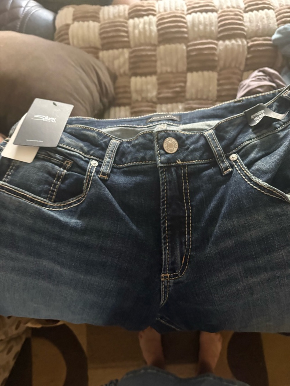 Silver Jeans Women's Dark Blue Bootcut Jeans size New with tags - Picture 4 of 9